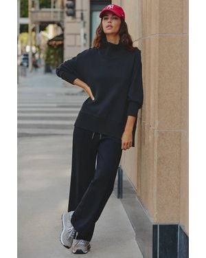 Varley Extra-Wide-Leg Pull-On Pants - Black