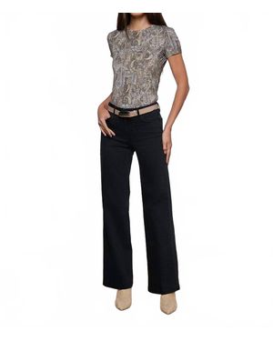 L'Agence Scottie Wide-Leg Jean - Black