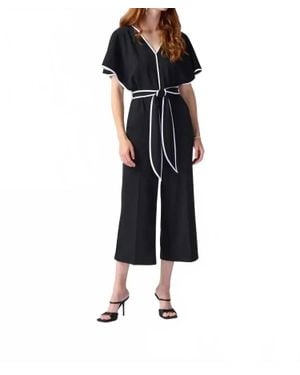 Joseph Ribkoff Belted Jumpsuit - Blue