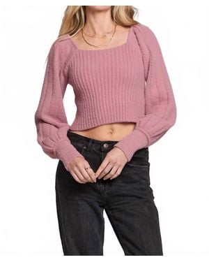 Saltwater Luxe Marley Long Sleeve Sweater - Pink