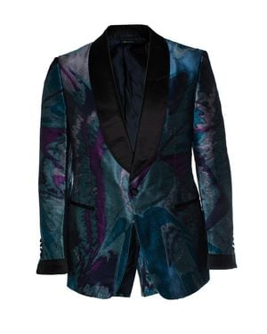 Tom Ford Shelton Tuxedo Jacket - Blue