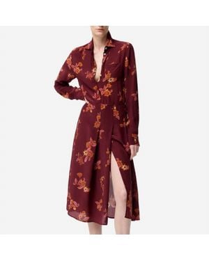 Vanessa Bruno Fresh Silk-Blend Shirt Dress - Red