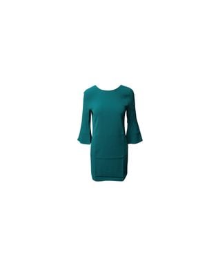 Sandro Shift Dress With Tulip Sleeves - Black