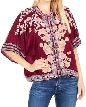 Johnny Was Edyth Embroidered Blouse