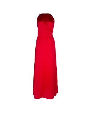 Diane von Furstenberg Halter Wrap Dress - Red