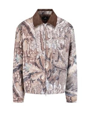 Represent Real Tree Camo Cotton Giubbino Tracker Jacket - Gray