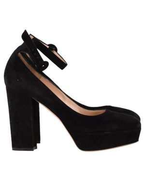 Gianvito Rossi Ankle Strap Platform Pumps - Black
