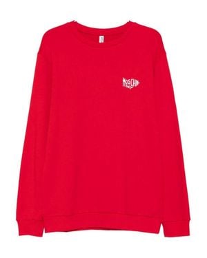 Moschino Relaxed Fit Cotton Sweatshirt - Red