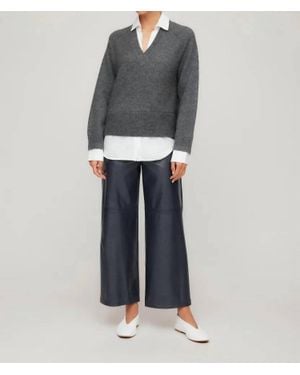 Fifteen Twenty Mixed Media Sweater - Blue