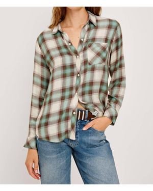 Rails Hunter Button Down Shirt - Gray