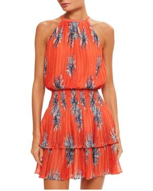 Ramy Brook Donnielle Smocked Tiered Mini Dress