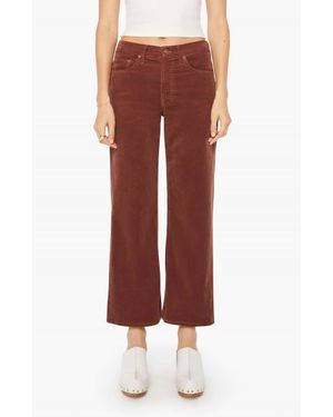 Mother Mid Rise Maven Ankle Cord Jeans - Red