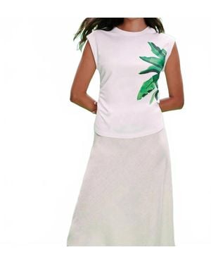 Sanctuary Palmetta Muscle Tank Top - White