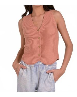 Elan Bella Sweater Vest - Red