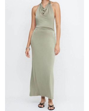 Bec & Bridge Ariel Halter Maxi Dress - Green