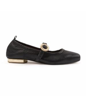 Renasci Gloria Mary Jane Flats - Black
