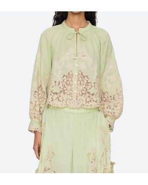 Sea Gracelyn Lace Top - Green