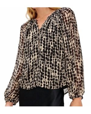 Rails Indi Voluminous Sleeves Blouse - Black