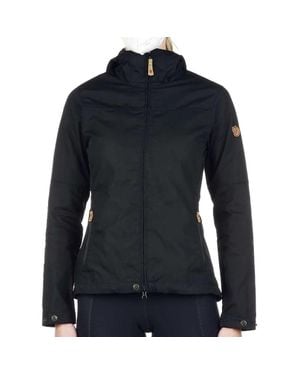 Fjallraven Stina Jacket Cotton Hooded Water Resistant Gbo3080 - Blue
