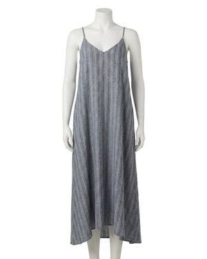 Z Supply Sandcomber Striped Midi Dress - Gray