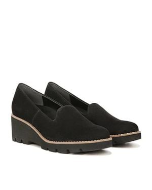 Vionic Willa I7294L1001 Loafer Suede Slip On Wedge Heel Hawk2073 - Black