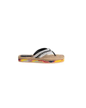 De Siena Lou Raffia Sandal - White