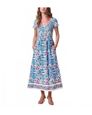 Cleobella Maggie Ankle Dress - Blue