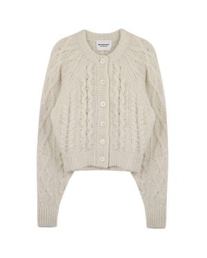 Isabel Marant Cable Knit Cardigan - Natural