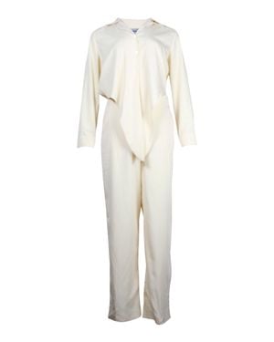 Nanushka Tie-Front Jumpsuit - White