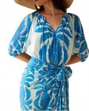 Omika Isla Blouse - Blue