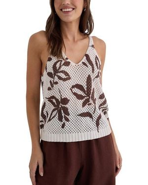 Bella Dahl Sleeveless Sweater Top - Brown