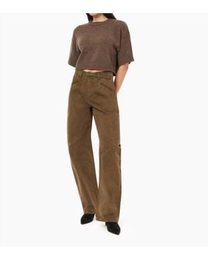 Habitual Gwen Utility Relaxed Bowed Slouch Pants - Natural