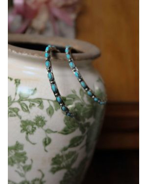 West & Co. Wylder Petite Hoop Earrings - Green