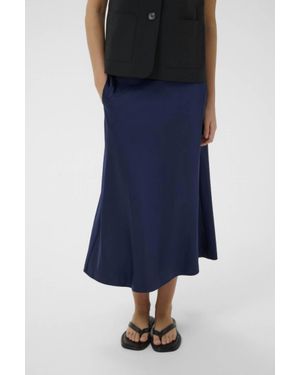 Inwear Zilkyiw Midi Skirt - Blue