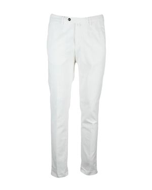 BSETTECENTO Stretch Cotton Pants - White