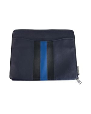 COACH Leather Clutch Bag Hardware - Blue