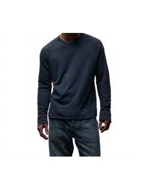 James Perse Vintage French Terry Sweatshirt - Blue