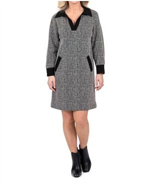 Scapa Long Sleeve Mini Dress - Gray