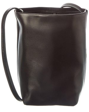 The Row N/S Park Leather Bucket Bag - Black