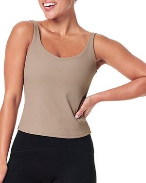 Spanx Ribbed 2-In-1 Tank - White