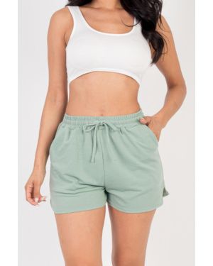 TRUEDAMES French Terry Shorts - Green