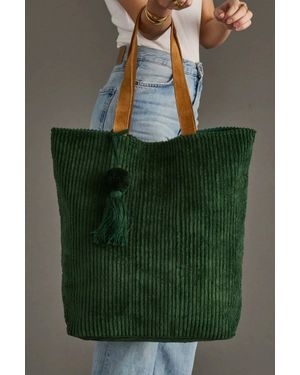 Panache Corduroy Tote Bag - Green