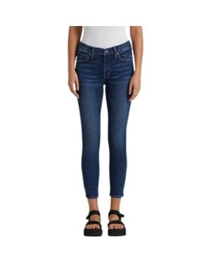 Edwin Pixie Crop Mid Rise Skinny Jeans - Blue