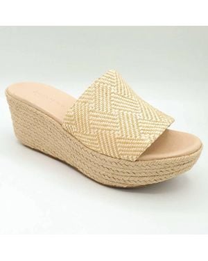 Chocolat Blu Yvon Wedge Slide - Metallic