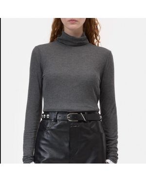 Closed Highneck Turtleneck Longsleeve Tee - Gray