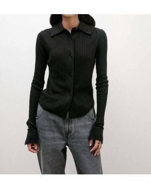 mfpen Knitted Rib Shirt - Black