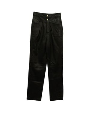 IRO Heim Pleated Straight Leg Pants - Black