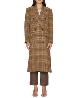 Isabel Marant Lexana Double Breasted Midi Coat - Natural