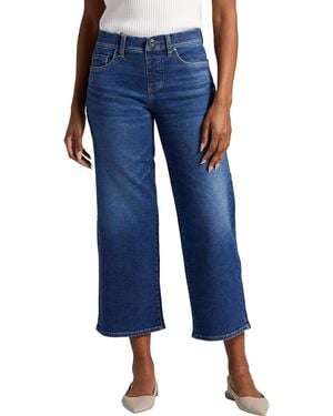 Jag Ava Mid Rise Wide Leg Jeans - Blue