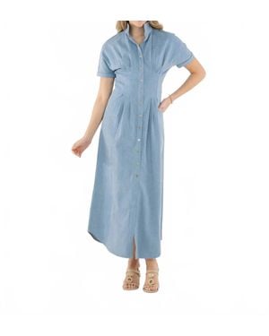 Emily Mccarthy Georgia Dress - Blue